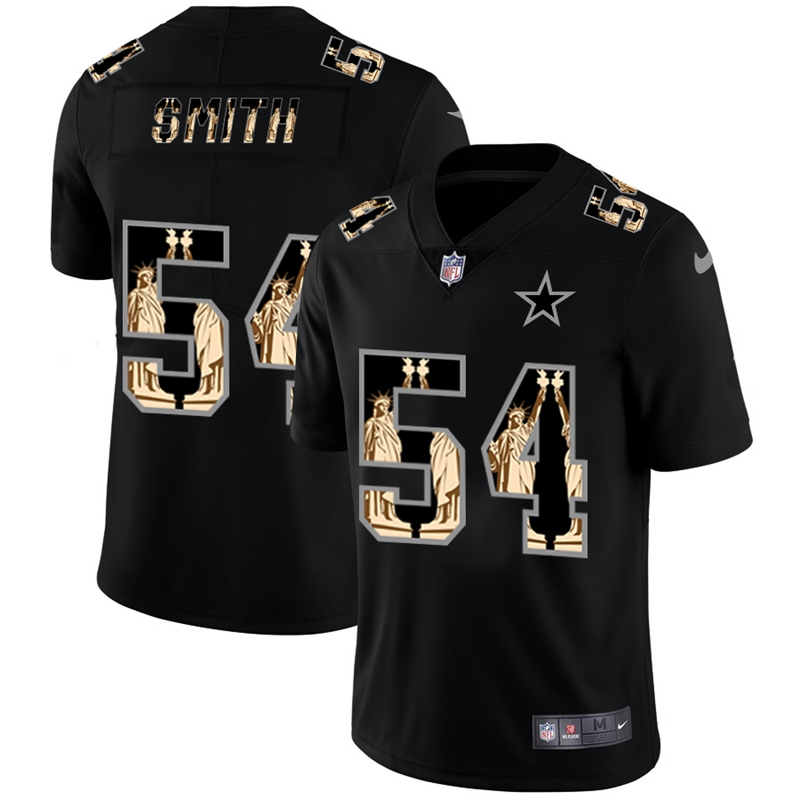 Nike Cowboys 54 Jaylon Smith Black Statue Of Liberty Limited Jersey