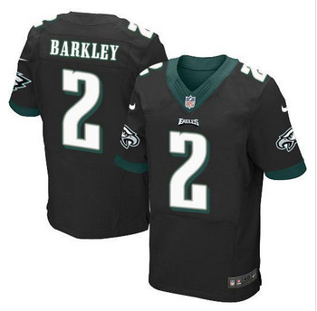 NEW Philadelphia Eagles #2 Matt Barkley Black Alternate Men's Stitched NFL New Elite Jersey