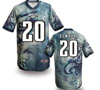 Philadelphia Eagles #20 DAWKINS Men's Stitched NFL Elite Fanatical Version Jersey (4)