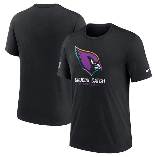 Men's Arizona Cardinals Black 2024 Crucial Catch T-Shirt