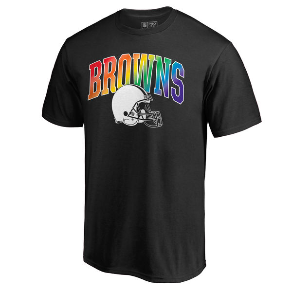 Men's Cleveland Browns NFL Pro Line By Fanatics Branded Black Big & Tall Pride T-Shirt