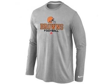 NEW Cleveland Browns Critical Victory Long Sleeve T-Shirt Grey