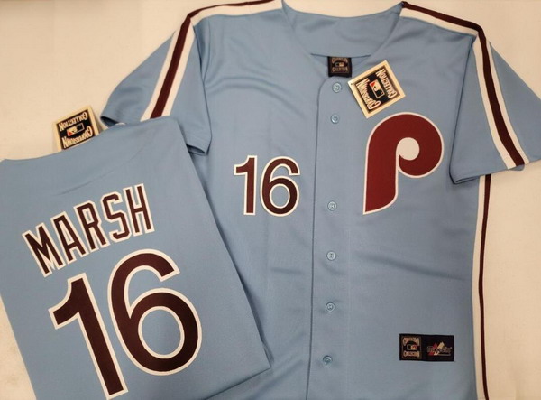 Philadelphia phillies Brandon Marsh #16 Throwback jersey